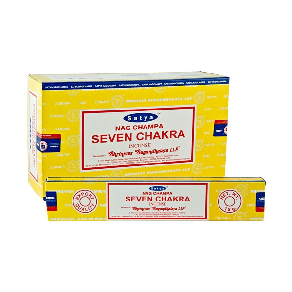 Satya Nag Champa seven chakra incense