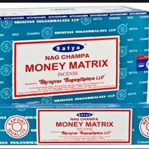 Ароматни пръчици/инсенс Satya MONEY MATRIX incense ( Матрицата на парите )